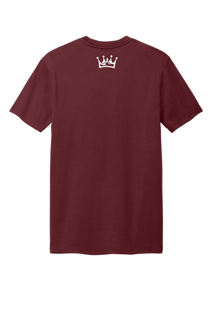 Royalty Sports Tee-Garnet/White