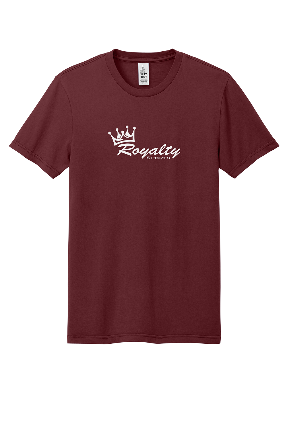 Royalty Sports Tee-Garnet/White